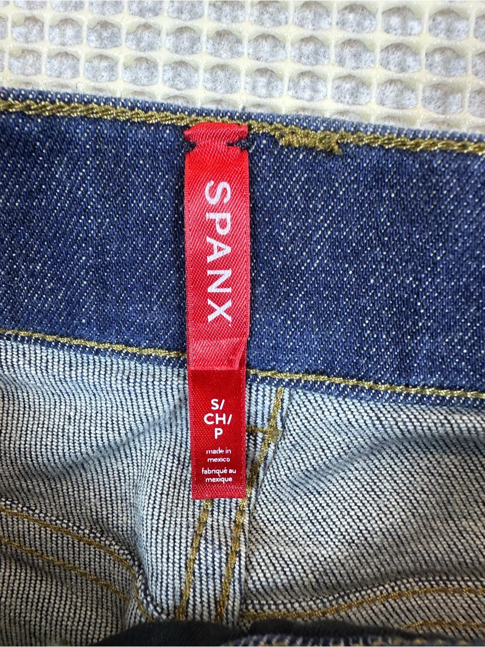 Spanx Wide Leg Jeans Raw Indigo Size Small - Picture 6 of 10